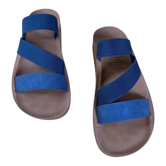 Alexis Bendel Womens Strappy Sandals Size 6 Navy Blue - Picture 1 of 9